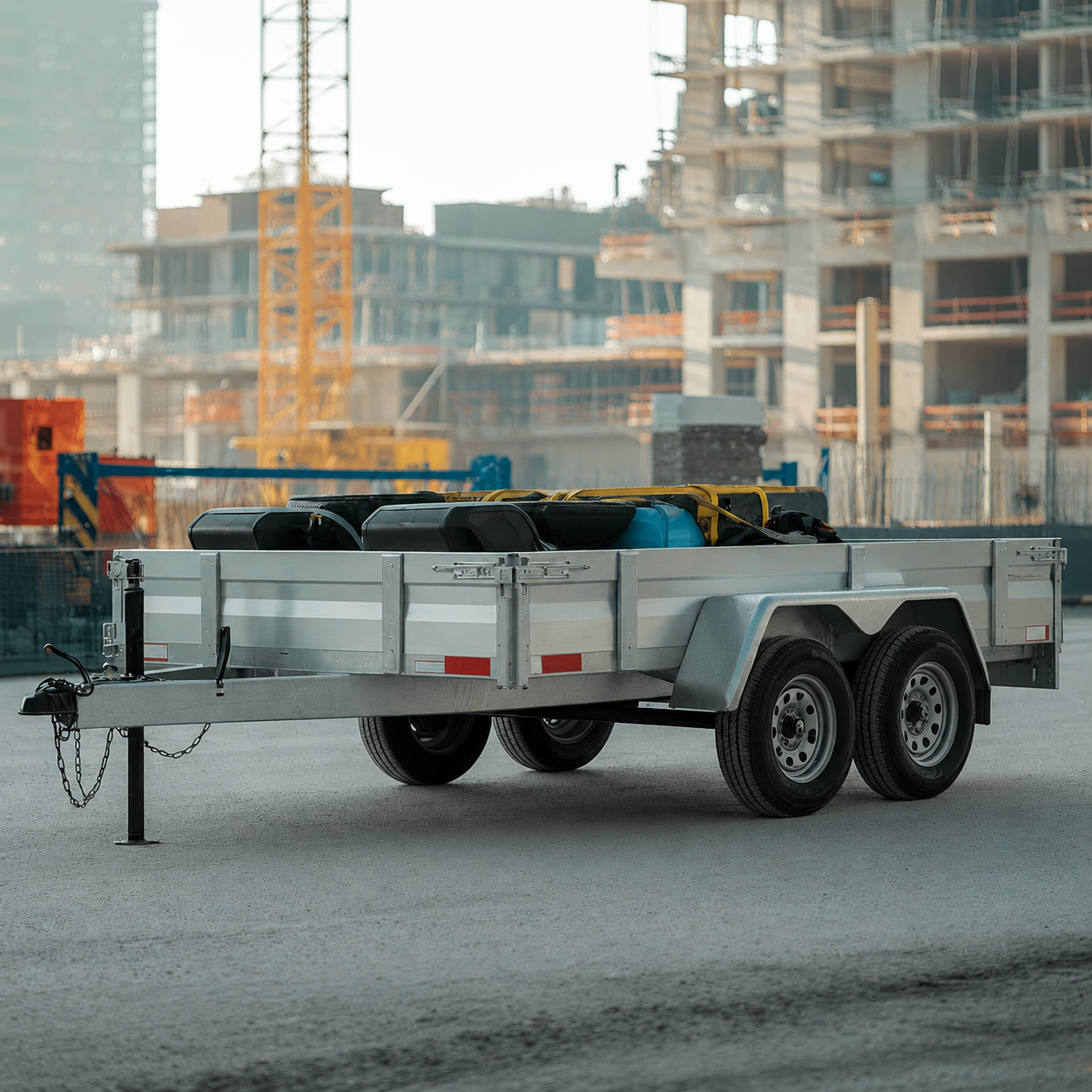Custom aluminum trailer built by MetalMaster Workshop